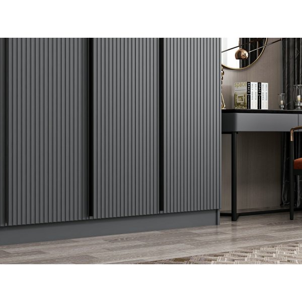 Armoire Cikani 270x52x210 cm, variante A - Anthracite Armoire Cikani 270x52x210 cm, variante A - Anthracite