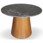 Batisse runt matbord oljad ek / Gr Betano marmor 120 cm