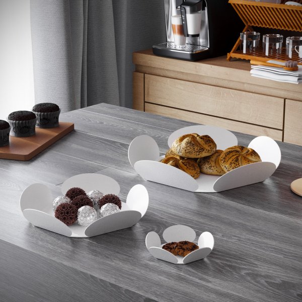 Rodos dekorationsfat - Vit Rodos dekorationsfat - Vit