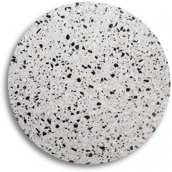 Terrazzo runt soffbord Ø 80 cm - Cosmos Terrazzo & underrede Star svart metall Terrazzo runt soffbord Ø 80 cm - Cosmos Terrazzo & underrede Star svart metall