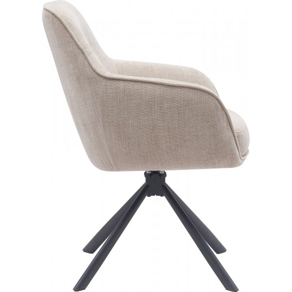 Option fauteuil - Lin/noir Option fauteuil - Lin/noir