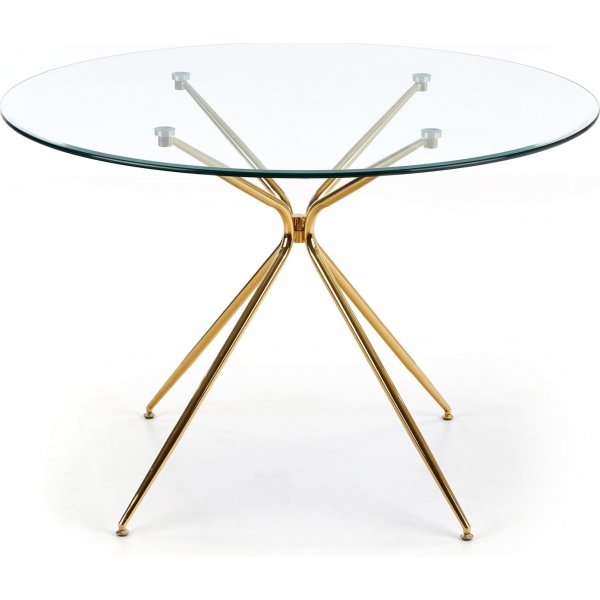 Capo ronde eettafel met gouden poten 110 cm