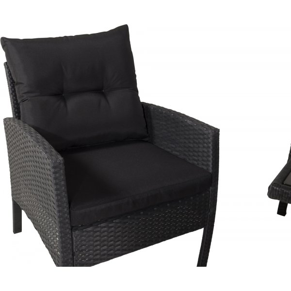 Groupe de canapés Knock - Noir Groupe de canapés Knock - Noir