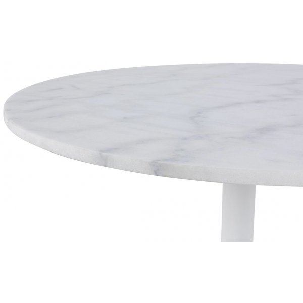 Tarifa marmor matbord Ø110 cm - Vit marmor Tarifa marmor matbord Ø110 cm - Vit marmor