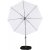 Leeds stllbar parasoll 300 cm - Vit