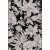 Tapis tiss plat Domani Flower Noir - 160 x 230 cm