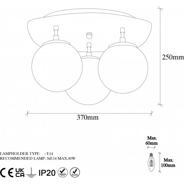 Plafonnier Well 11710 - Or Plafonnier Well 11710 - Or