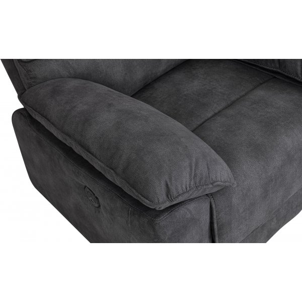 Coventry el reclinerfåtölj grå microfiber + Möbeltassar Coventry el reclinerfåtölj grå microfiber + Möbeltassar