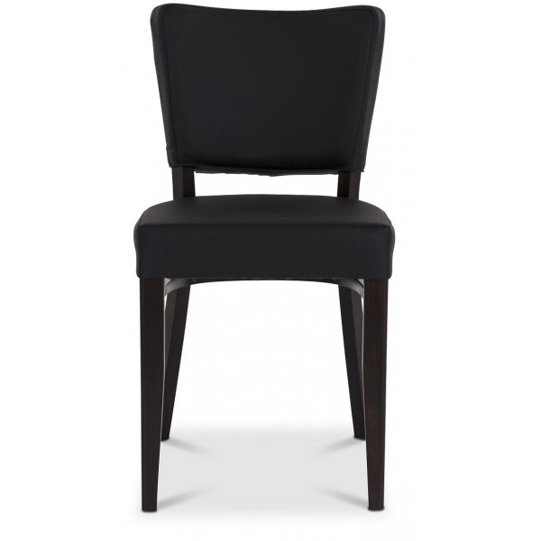 Madonna restaurangstol - Svart PU / Wenge Madonna restaurangstol - Svart PU / Wenge