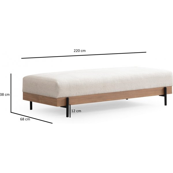 Pouf Eti - Blanc/chne