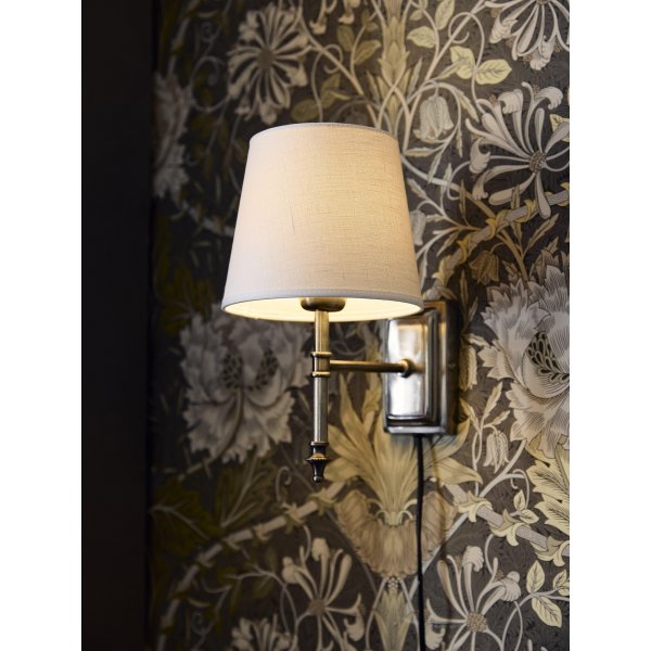 Klassieke wandlamp - Chroom - 20 cm