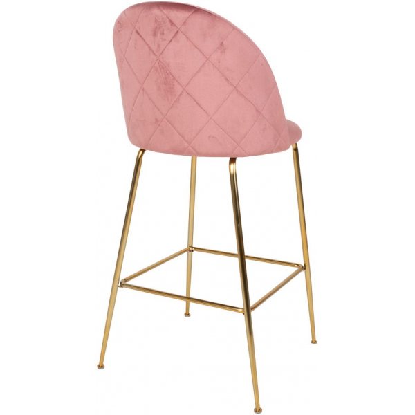 Tabouret de bar Lausanne - Rose/laiton Tabouret de bar Lausanne - Rose/laiton