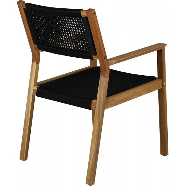 Chaise de salle à manger Little John - Noir/Naturel Chaise de salle à manger Little John - Noir/Naturel