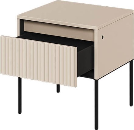 Trend sängbord - Beige/svart Trend sängbord - Beige/svart