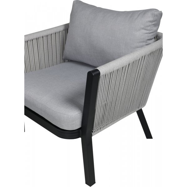 Groupe de canapés Virya - Noir/Gris Groupe de canapés Virya - Noir/Gris