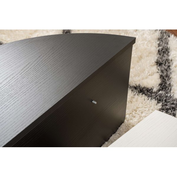 Orion soffbord 90/85 x 60/30 cm - Vit/svart Orion soffbord 90/85 x 60/30 cm - Vit/svart