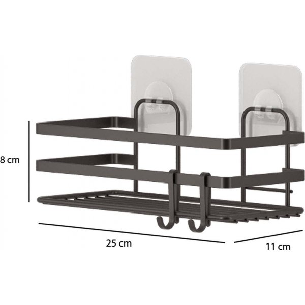 Stirling vägghylla - Svart Stirling vägghylla - Svart