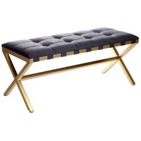 Sittpall New York 110 cm - Guld / Grå Sittpall New York 110 cm - Guld / Grå