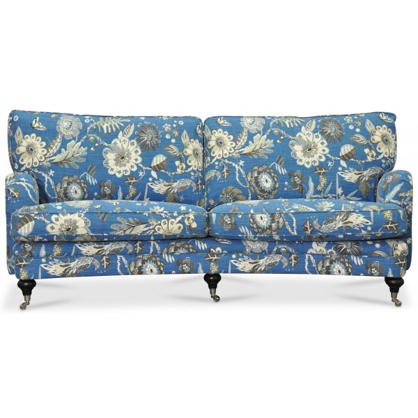 Savoy 3-sits sv�ngd soffa med blommigt tyg - Havanna Bl�