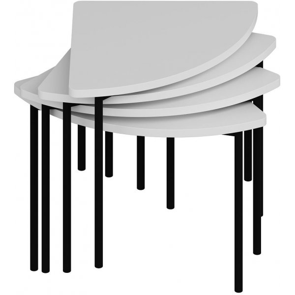 Table basse Emma Ø90 cm - Blanc Table basse Emma Ø90 cm - Blanc