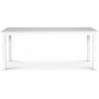 Milla matgrupp; matbord 180x90 cm med 6 st gra Crocket matstolar