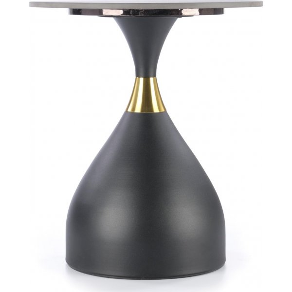Scalita salontafel Ø50 cm - Zwart marmer/zwart/goud Scalita salontafel Ø50 cm - Zwart marmer/zwart/goud