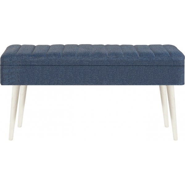 Vina sittbnk - Vit/mrkbl