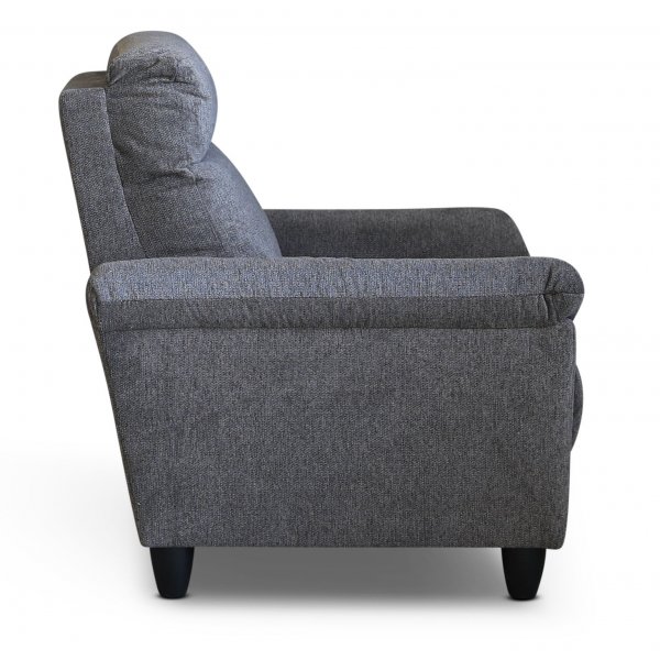 Fauteuil Alabama en tissu gris foncé Fauteuil Alabama en tissu gris foncé