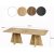 Table basse Mushroom 120 x 60 cm - Chne saphir