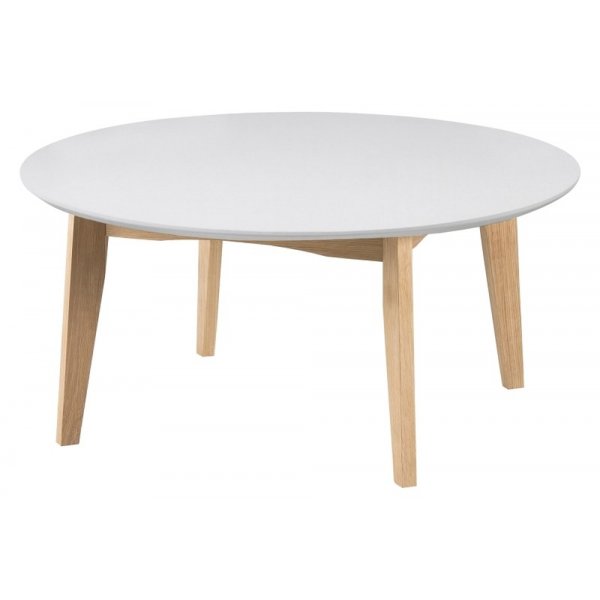 Abin soffbord 90 cm - Vit/ek