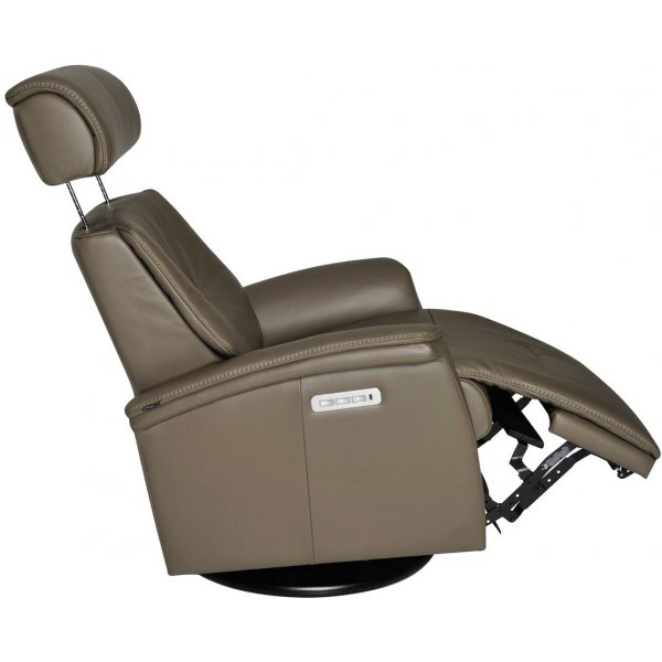 Fauteuil inclinable électrique Rome - Cuir marron Fauteuil inclinable électrique Rome - Cuir marron