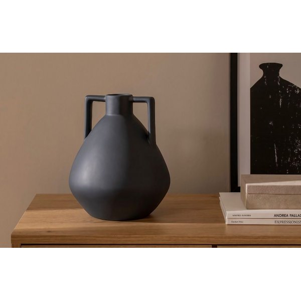 Vase en placage - Anthracite