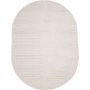 Vince matta oval 230 x 160 cm - Vit
