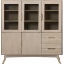 Marte vitrinskp 140 cm - Ek