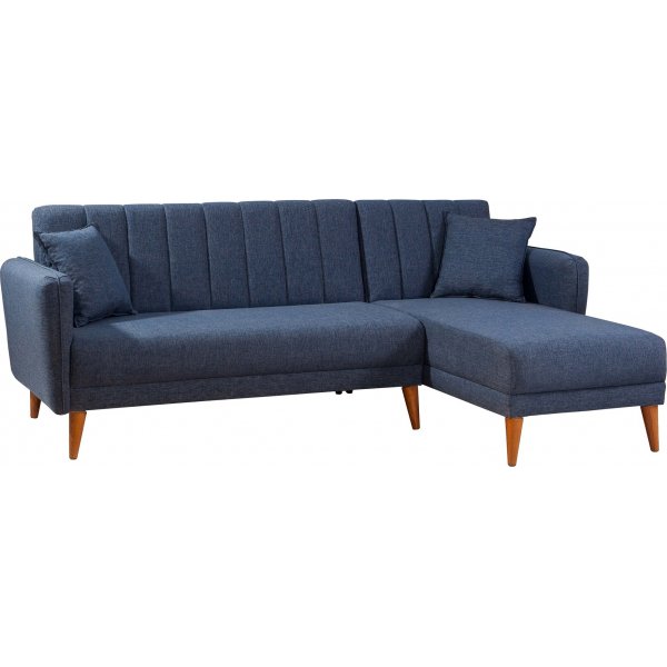 Aqua slaapbank rechts - Donkerblauw Aqua slaapbank rechts - Donkerblauw