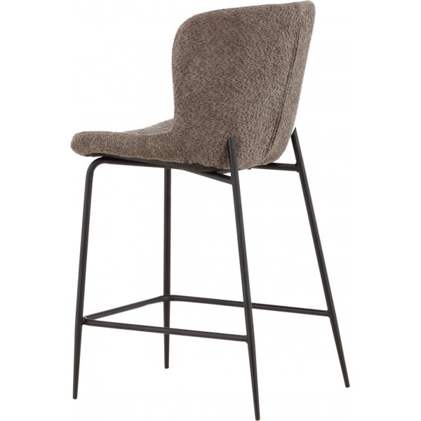 Tabouret de bar Modesto - Boucle marron