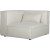 Nees modulsoffa - h�rndel v�nster - Stone White + Textilv�rd f�r m�bler