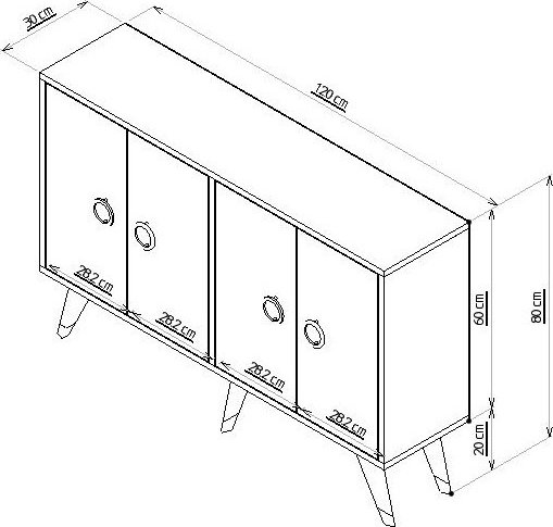 Eagle skänk - Vit Eagle skänk - Vit