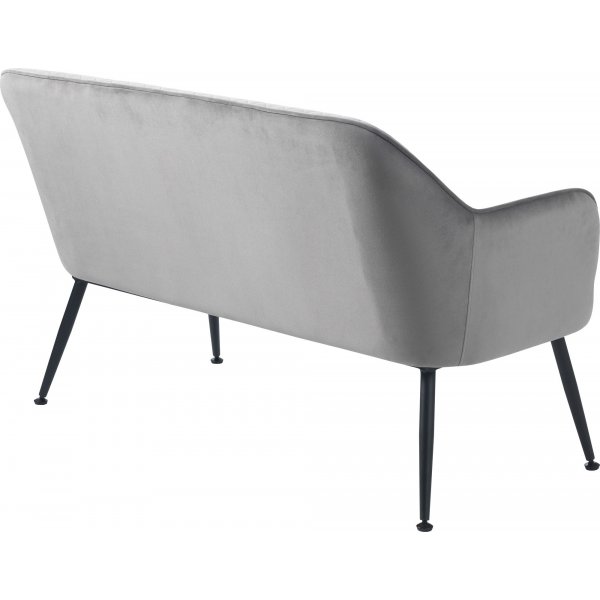 Canapé 2 places Anna en velours gris Canapé 2 places Anna en velours gris
