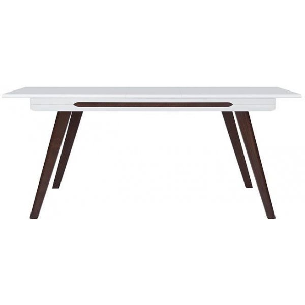 Balder matbord 145-185 cm - Vit/wenge brun Balder matbord 145-185 cm - Vit/wenge brun