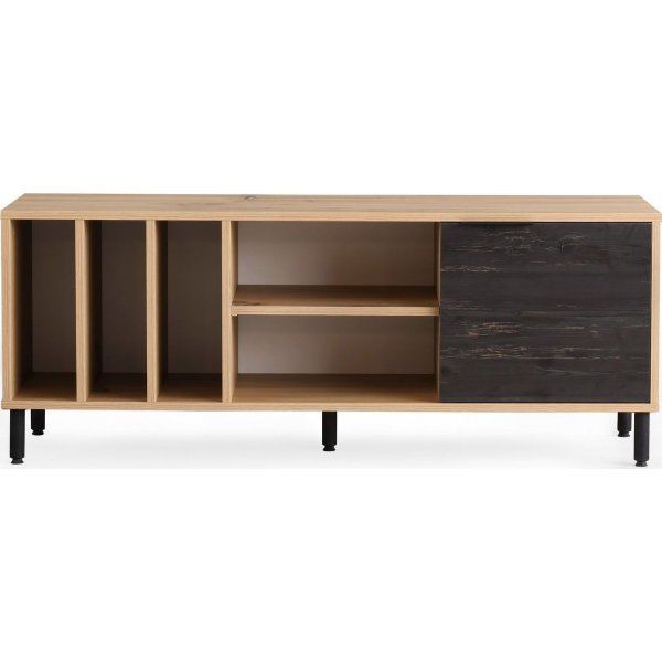 Banc multimédia Casares - Chêne/brun foncé Banc multimédia Casares - Chêne/brun foncé