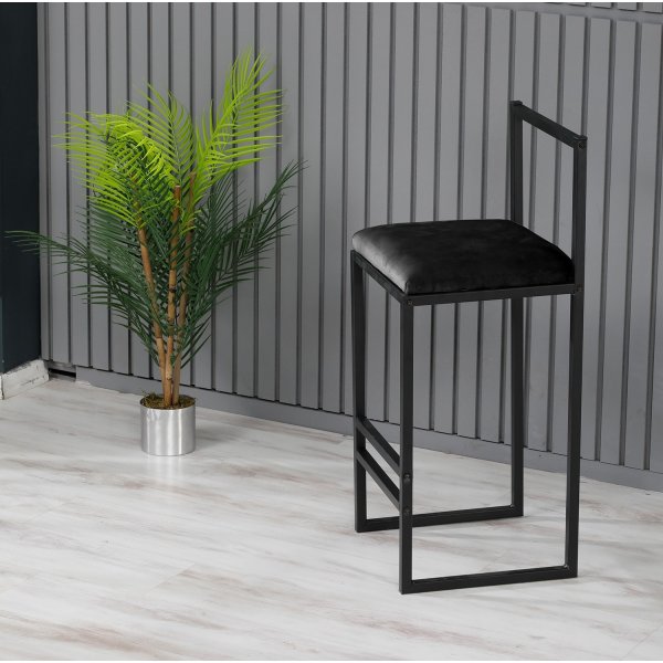 Tabouret de bar nordique - Noir Tabouret de bar nordique - Noir