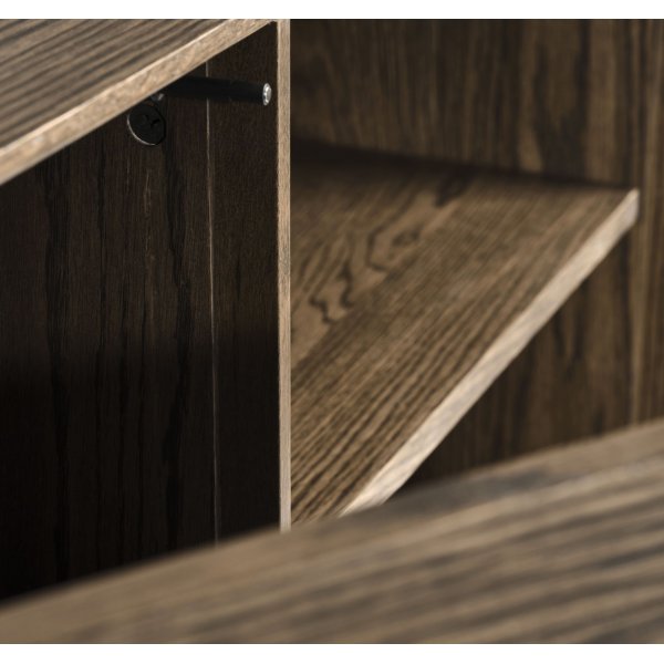 Armoire Inez en chne brun huil