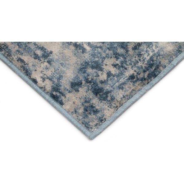 Tapis viscose Casablanca Vintage - Bleu