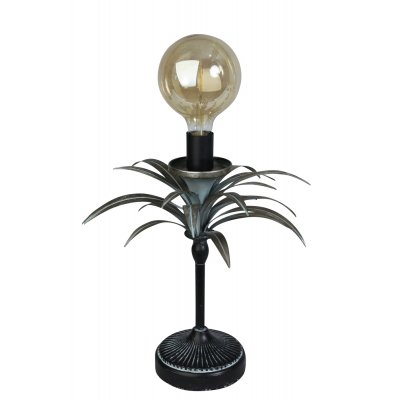 Palm bordslampa H 40 cm - Vintage / Silver
