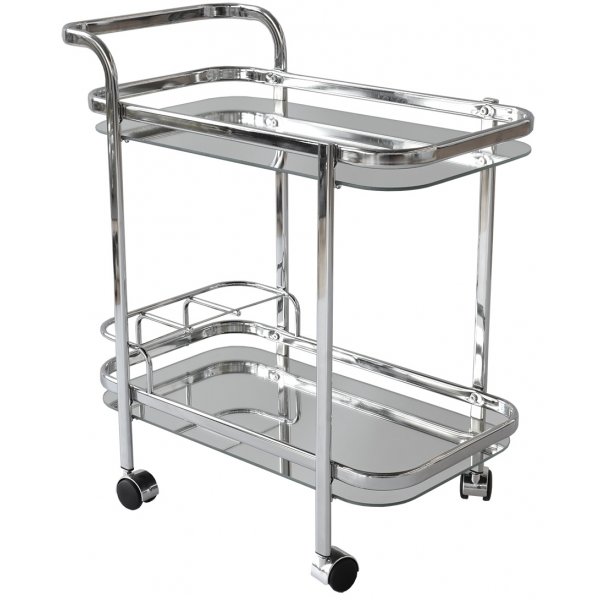 Vodka Serveringsvagn - Krom / Glas