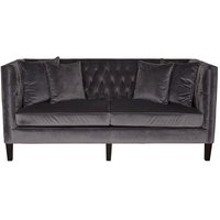 3-sits soffa Fifth Avenue - Grå sammet 3-sits soffa Fifth Avenue - Grå sammet