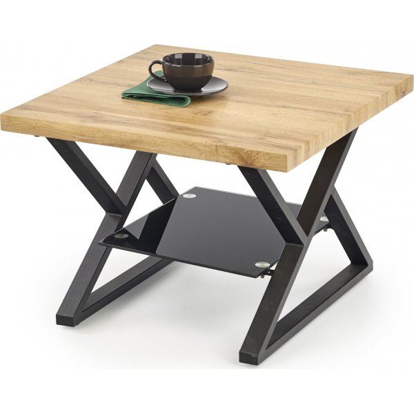 Table basse Catja 60 cm - Chne/noir