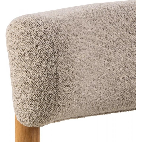 Burley f�t�lj - Beige boucl�/ek