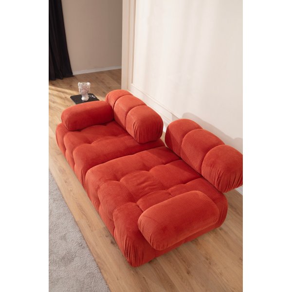 Doblo 2-sits soffa i manchestertyg - Orange